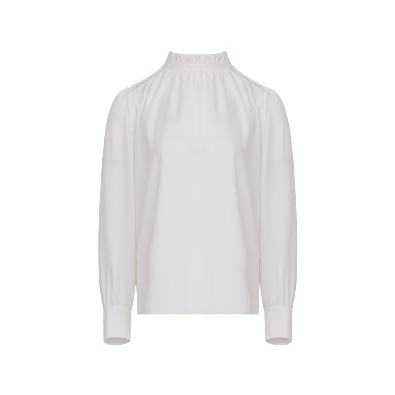 Air Chiffon white ladies' blouse